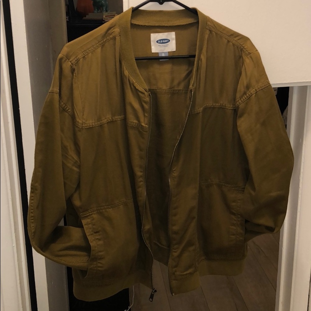 Old Navy Green Cotton Bomber